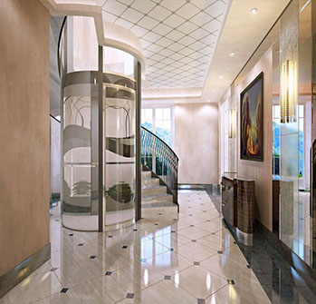 Mimari dekoratif asansör